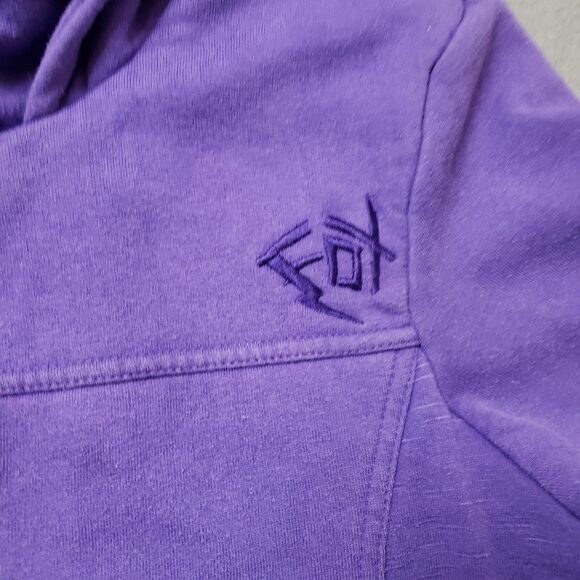 Fox zip up hoodie quilted lining thick y2k Size Large embroidered logo - Picture 3 of 16